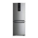 Ver imagem 1 de Geladeira Brastemp Frost Free Inverse A+++ 447 litros cor Inox com Smart Flow e Fresh Box - BRE57FK