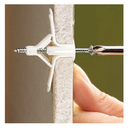 Ver imagem 1 de Bucha Sfor Fly 4 Nylon 10x45 com Parafuso 4,2x55 para Placa de Gesso 25mm Dupla