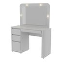 Ver imagem 6 de Penteadeira Camarim com Espelho e LED 4 Gavetas 105,7cm Multimóveis CR35550 Branco