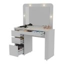 Ver imagem 4 de Penteadeira Camarim com Espelho e LED 4 Gavetas 105,7cm Multimóveis CR35550 Branco