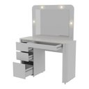 Ver imagem 5 de Penteadeira Camarim com Espelho e LED 4 Gavetas 105,7cm Multimóveis CR35550 Branco