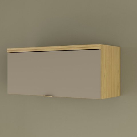 Armário Aéreo para Cozinha 1 Porta Elite Yescasa Amarelo/Canary/Avela