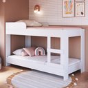 Ver imagem 3 de Beliche de Solteiro para Colchão 188x78cm Multimóveis Cr40145 Branco