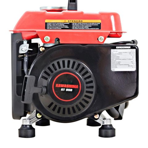 Gerador de Energia Monofásico Kawashima GT950 950 Watts 220V Com Partida Manual Gasolina 2T