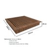Cama King sob Medida Nn 201cmx208cm 100% Mdf Casa Lar Cor:nogueira Cadiz - 3