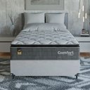 Ver imagem 6 de Cama Box Viúva + Colchão Comfort Class Pillow Top 128x188 Cinza/suede Branco