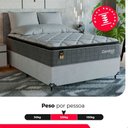 Ver imagem 5 de Cama Box Viúva + Colchão Comfort Class Pillow Top 128x188 Cinza/suede Branco