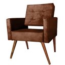 Ver imagem 2 de Kit 2 Cadeira Poltrona Consultório Escritório Recepção Reforçadas Vanessa Terra Cota