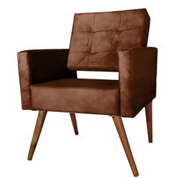Kit 2 Cadeira Poltrona Consultório Escritório Recepção Reforçadas Vanessa Terra Cota - 2