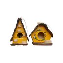 Ver imagem 1 de Kit Casinha e Chalé de Pássarinho Madeira Decoração Rústica e Acolhedora para Jardim ou Varanda Idea