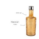 Ver imagem 3 de Garrafa de Vidro Agua Suco Bebidas Decoração Bar 1000ml Mesa Posta Ambar