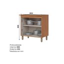 Ver imagem 3 de Módulos de Cozinha Henn Requinte Balcão P/ Cooktop C/ Tampo Requinte C/ 2 Portas 80cm Nature/areia
