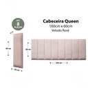 Ver imagem 2 de Placas Cabeceira Queen 160cm X 60cm 8 Placas Veludo Nude