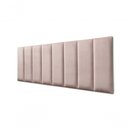 Ver imagem 1 de Placas Cabeceira Queen 160cm X 60cm 8 Placas Veludo Nude