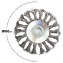 Ver imagem 3 de Escova de Aço Cônica Circular Trançada Torcida 100mm + Conjunto Escovas de Aço Tipo Copo 64mm, 75mm