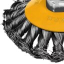 Ver mais imagens de Escova de Aço Cônica Circular Trançada Torcida 100mm + Conjunto Escovas de Aço Tipo Copo 64mm, 75mm