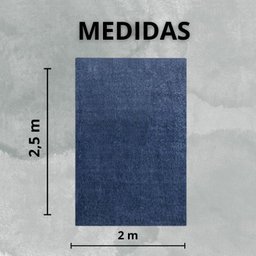 Tapete Sala e Quarto Oásis Classic 2,00x2,50m Azul Jeans - 4