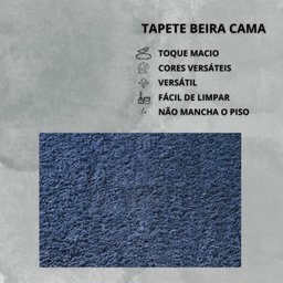 Tapete Sala e Quarto Oásis Classic 2,00x2,50m Azul Jeans - 3