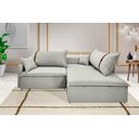 Ver imagem 1 de Sofá Valence Slim sem Caixa Premium 1,80m Softgel 33 Linho Palha