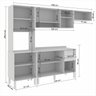 Cozinha Compacta 4 Peças 9 Portas 2 Gavetas Bella Sallêto Móveis - 5