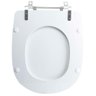 Assento Sanitário Tampa de Vaso Branco Resina Poliester Paris para Bacia Ideal Standard - 5