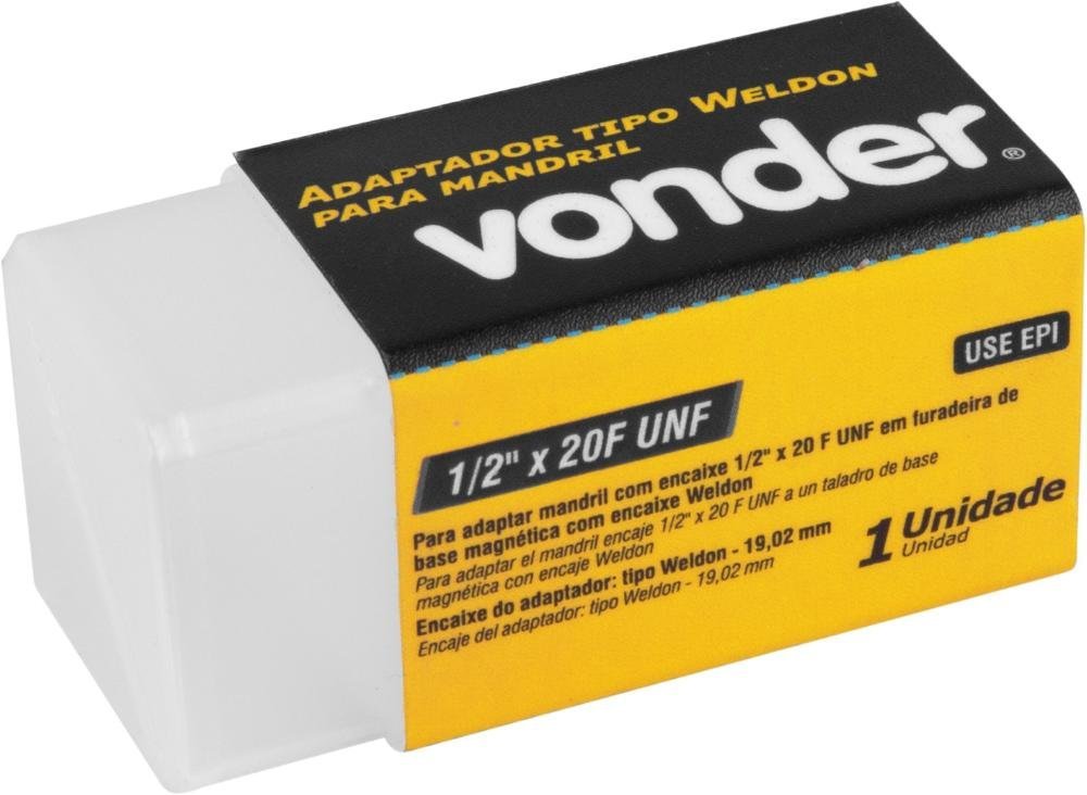 Adaptador Tipo Weldon para Mandril 1/2'' x 20 F Unf Vonder - 4