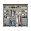 Ver imagem 3 de Guarda Roupa Casal 2 Portas de Correr 6 Gavetas Vicenza 