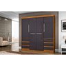 Guarda Roupa Casal 4 Portas 6 Gavetas 1477-96 Araplac - 1