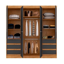 Guarda Roupa Casal 4 Portas 6 Gavetas 1477-96 Araplac - 3