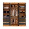 Guarda Roupa Casal 4 Portas 6 Gavetas 1477-96 Araplac - 3