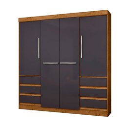 Guarda Roupa Casal 4 Portas 6 Gavetas 1477-96 Araplac - 2