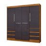 Guarda Roupa Casal 4 Portas 6 Gavetas 1477-96 Araplac - 2