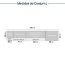 Ver imagem 7 de Cozinha Planejada 8 Peças 4 Aéreos 3 Balcões 1 Torre Quente Nara CabeCasa MadeiraOriginals Marrom/Ave