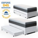 Ver imagem 3 de Cama Box com Colchao de Espuma D45 Pillow Top Fort Comfort + Auxiliar de Espuma Unique Solteiro 88cm