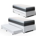 Ver imagem 1 de Cama Box com Colchao de Espuma D45 Pillow Top Fort Comfort + Auxiliar de Espuma Unique Solteiro 88cm