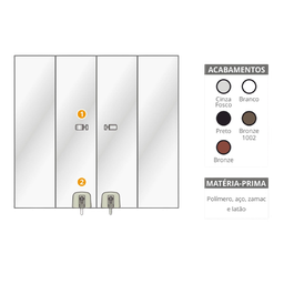 Kit 03 para Montagem de Janela de Correr 4 Folhas Bronze 1002 - 6