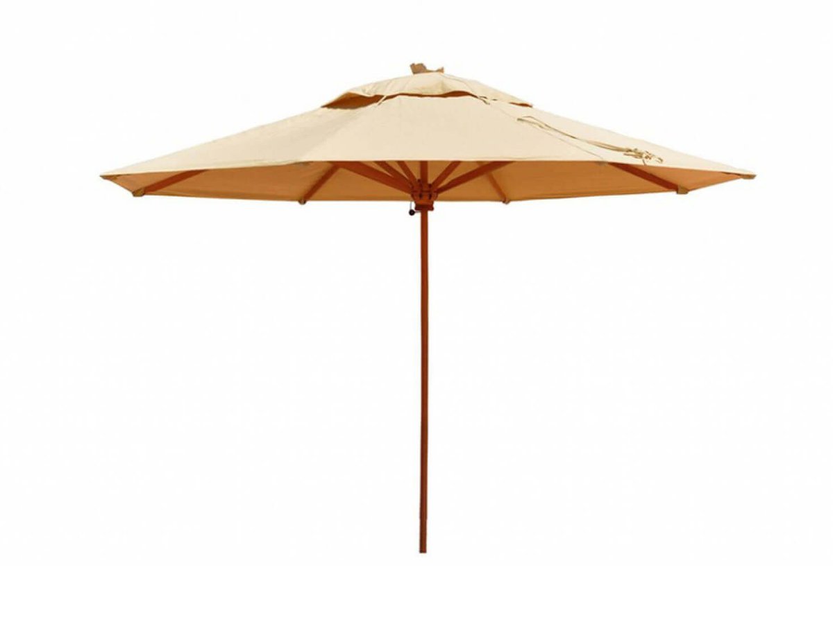 Kit 4 Cadeiras e Mesa com Tampo Ripado em Alumínio e Ombrelone para Piscina, Jardim, Edícula, Á - Av - 3