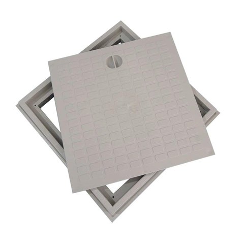 Tampa para Ralo com Aro 40x40 Odem Cinza