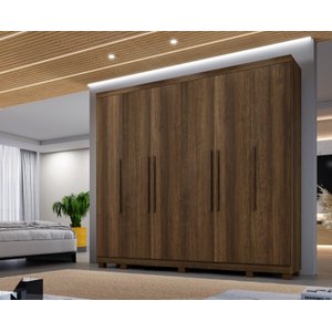Guarda Roupa Casal 6 Portas Atlanta Benetil Moveis IMBUIA