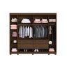 Guarda Roupa Casal 6 Portas Atlanta Benetil Moveis IMBUIA - 5