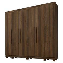 Guarda Roupa Casal 6 Portas Atlanta Benetil Moveis IMBUIA - 2