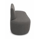 Ver imagem 4 de Sofá Fit 120cm 2 Lugares Moderno Sala Consultório:Cinza Escuro/Bouclé
