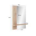 Ver imagem 6 de Gabinete Suspenso com Cuba e Espelheira 60cm Lisboa Móveis Bosi Branco/Faia