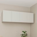Ver imagem 1 de Módulo Planejado Ponte Queen Guarda Roupa 100% MDF 4 Portas Orion CabeCasa MadeiraOriginals Bege