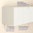 Ver imagem 7 de Ponte Modular Queen 100% MDF 4 Portas Orion CabeCasa MadeiraOriginals