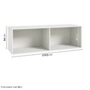 Ver imagem 4 de Módulo Planejado Ponte Queen Guarda Roupa 100% MDF 4 Portas Orion CabeCasa MadeiraOriginals Bege