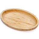 Ver imagem 1 de 24 Bandejas Bambu Oval Travessa 23x15cm Plasvale Petisqueiras Multiuso Restaurante