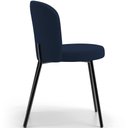 Ver imagem 6 de Kit 4 Cadeiras Sala de Jantar Estofada Gavi L02 Suede Azul Marinho - Lyam Decor