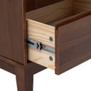 Ver imagem 6 de Mesa de Cabeceira 2 Gavetas Madeira Maciça com Palha Sintética Siena Marrom