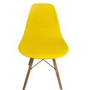Ver imagem 3 de Kit 4 Capa de Cadeira Charles Eames Eiffel Pé Palito Malha Lisa:amarelo